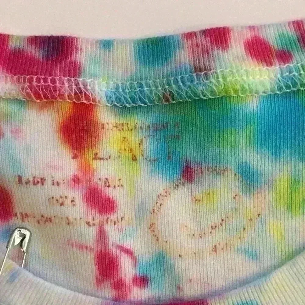 Trix cereal rabbit handmade Tie dye tank girls S